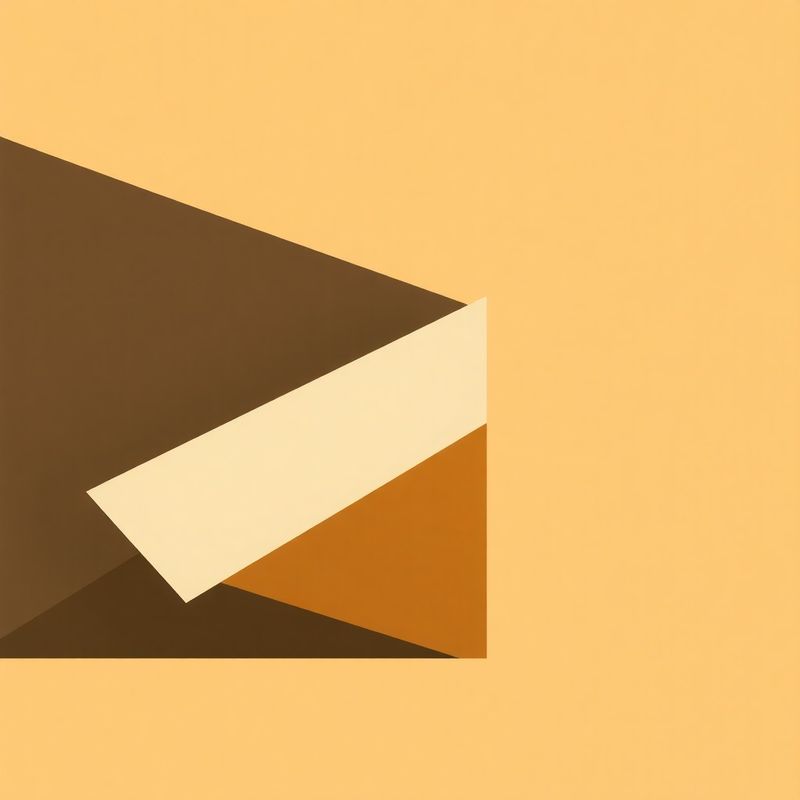 Abstract gradient image with layered translucent geometric planes in charcoal, gold and ivory suggesting structured depth